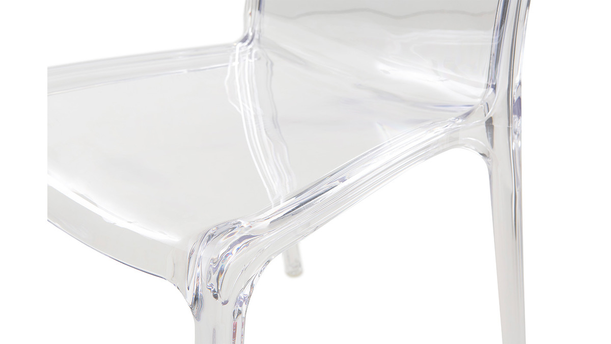 2 Design-Sthle THALYSSE Polycarbonat Transparent