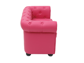 2-sitzige Couch BABY CHESTERFIELD  - Farbe himbeere