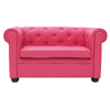 2-sitzige Couch BABY CHESTERFIELD  - Farbe himbeere