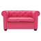 2-sitzige Couch BABY CHESTERFIELD  - Farbe himbeere