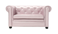 2-sitzige Couch BABY CHESTERFIELD  - perlmuttfarben