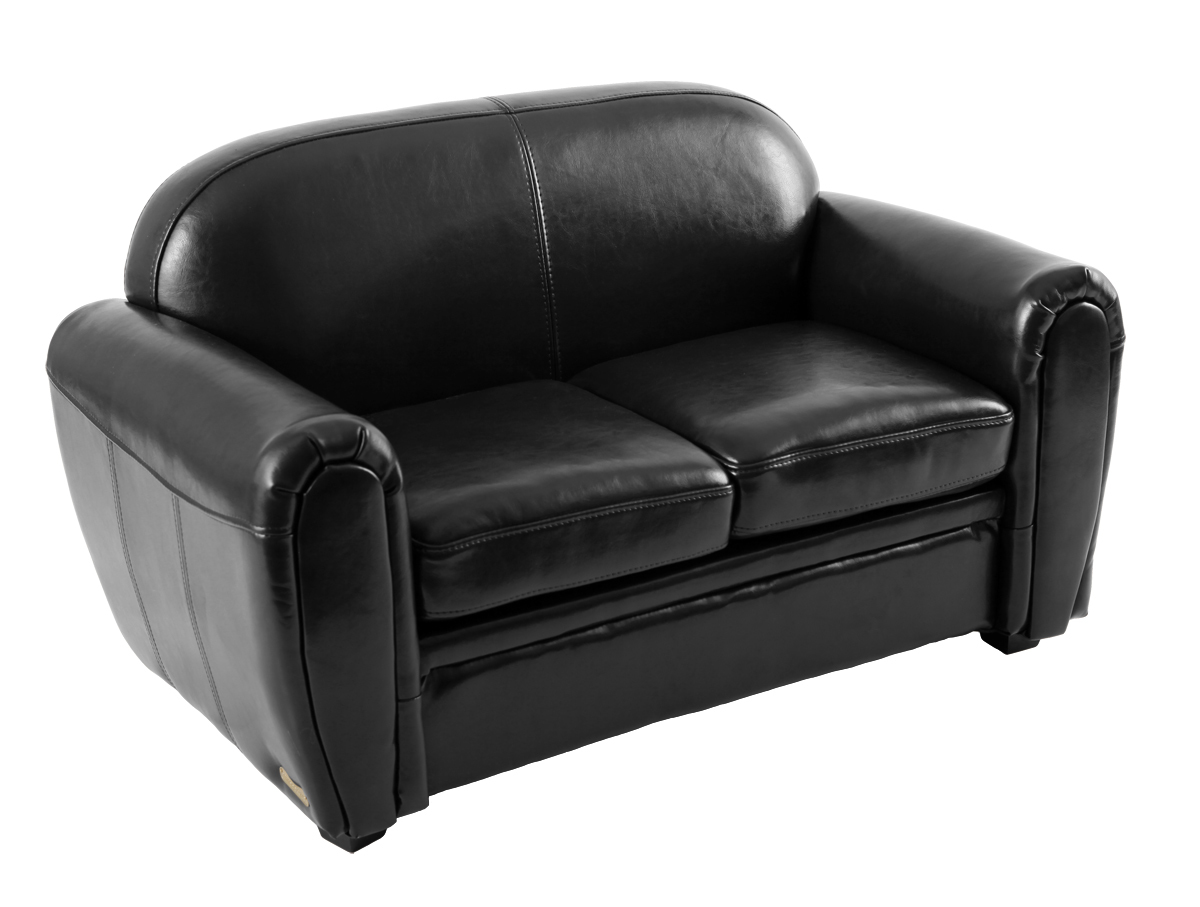 2-sitzige Couch BABY CLUB  - Farbe schwarz