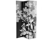3-fl&uuml;geliger Wandschirm FLORA aus Holz und Stoff