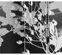 3-fl&uuml;geliger Wandschirm FLORA aus Holz und Stoff