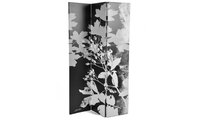 3-fl&uuml;geliger Wandschirm FLORA aus Holz und Stoff