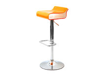 Barhocker ICE POP design zweifarbig orange und weiss
