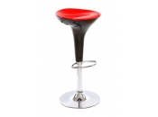 Barhocker JUPITER design schwarz und rot 
