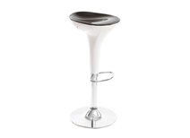 Barhocker JUPITER design schwarz und weiss