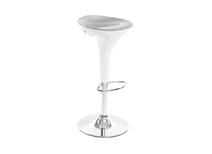 Barhocker JUPITER design weiss und silber