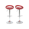 Barhocker / K&uuml;chenhocker Design COMET Farbe Weinrot - Satz von 2 