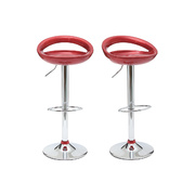 Barhocker / K&uuml;chenhocker Design COMET Farbe Weinrot - Satz von 2  image pub1