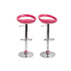 Barhocker / K&uuml;chenhocker Design COMET - rosa - Satz von 2