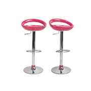 Barhocker / K&uuml;chenhocker Design COMET - rosa - Satz von 2 image pub1