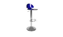 Barhocker / K&uuml;chenhocker ORION -  Farbe blau transparent