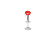 Barhocker / K&uuml;chenhocker ORION -  Farbe rot transparent