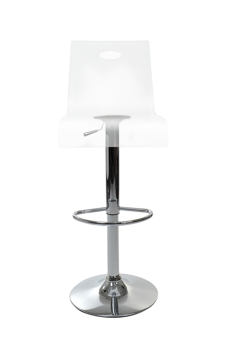 Barhocker / K&uuml;chenhocker SATURNE aus durchsichtigem Plexiglas