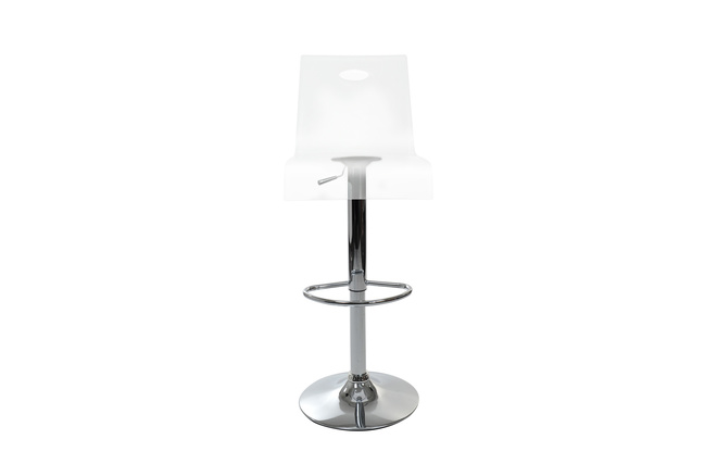 Barhocker / K&uuml;chenhocker SATURNE aus durchsichtigem Plexiglas