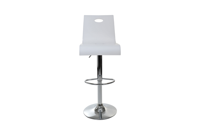 Barhocker / K&uuml;chenhocker SATURNE aus wei&szlig;em Plexiglas