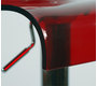 Barhocker / K&uuml;chenhocker SATURNE -  Farbe rot transparent