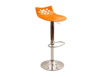 Barhocker MAGELLAN design zweifarbig orange und weiss