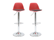 Barhocker STEEVY design rot und schwarz