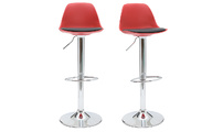 Barhocker STEEVY design rot und schwarz