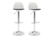 Barhocker STEEVY design schwarz und weiss