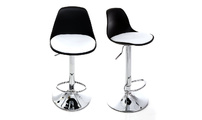 Barhocker STEEVY design schwarz und weiss