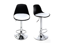 Barhocker STEEVY design schwarz und weiss