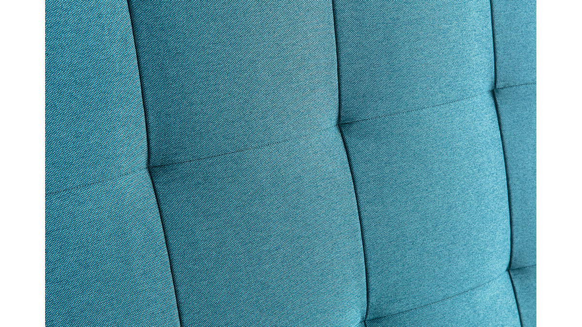 Bettkopfteil, gepolstert, aus blaugrnem Stoff, 140 cm HALCIONA