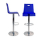 Blauer Barhocker / K&uuml;chenhocker SATURNE aus durchsichtigem Plexiglas