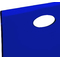 Blauer Barhocker / K&uuml;chenhocker SATURNE aus durchsichtigem Plexiglas