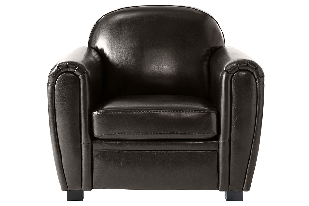 Brauner Club-Sessel � B&uuml;ffel-Leder