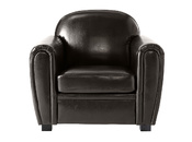 Brauner Club-Sessel � B&uuml;ffel-Leder