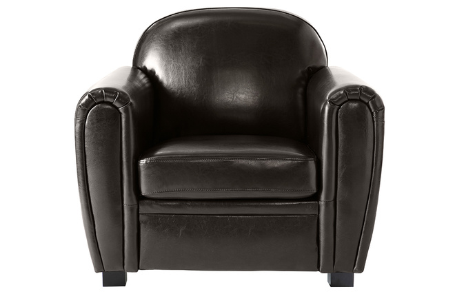 Brauner Club-Sessel � B&uuml;ffel-Leder