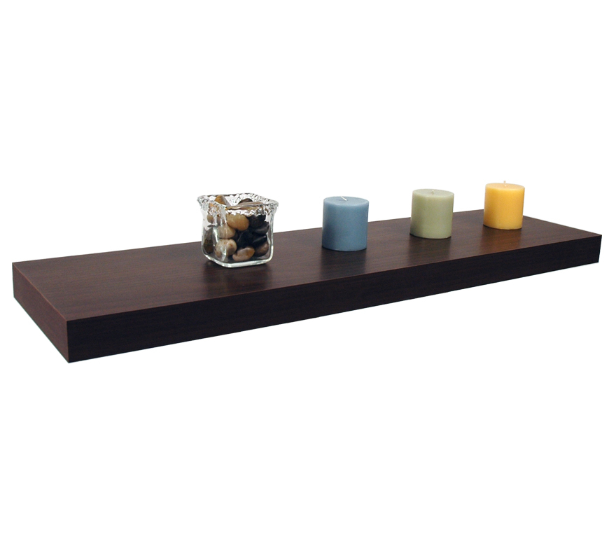 Braunes Wandregal CHICAGO � 91,5 cm