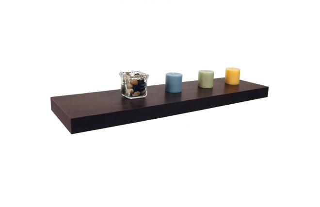 Braunes Wandregal CHICAGO � 91,5 cm