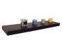 Braunes Wandregal CHICAGO � 91,5 cm