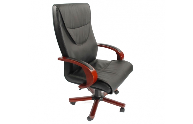 Bürosessel / Bürostuhl MICHELANGELO - Leder - Zoom