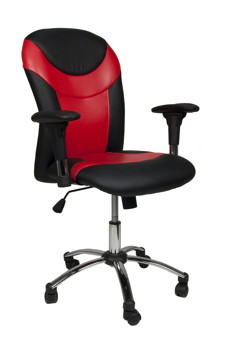 B&uuml;rosessel PAULO � rot und schwarz