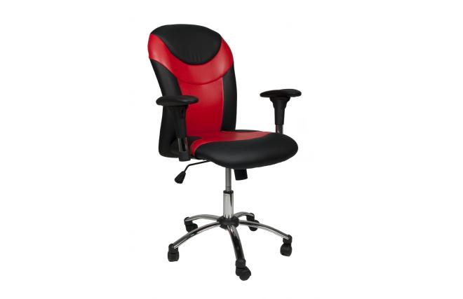 B&uuml;rosessel PAULO � rot und schwarz