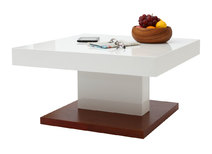Couchtisch  FUTURA design Holz lackiert weiss