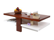Couchtisch WILLOW design weiss lackiert und Holz