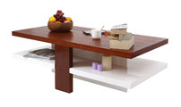 Couchtisch WILLOW design weiss lackiert und Holz