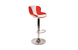 Design Barhocker ROCKY - wei&szlig; und rot image 1