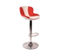 Design Barhocker ROCKY - wei&szlig; und rot image 1