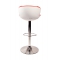 Design Barhocker ROCKY - wei&szlig; und rot