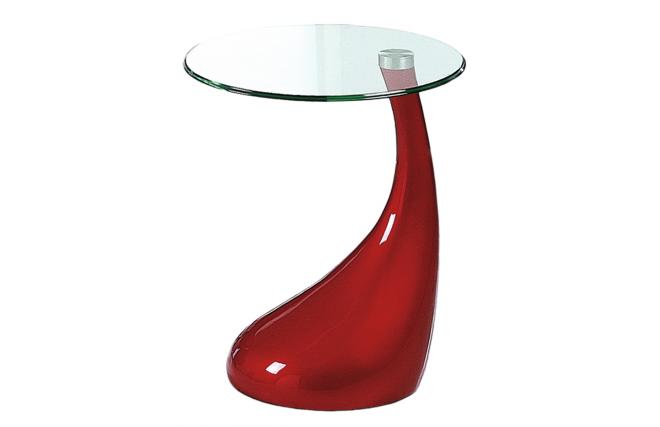 Design Beistelltisch COURBELLA - Kolorit rot