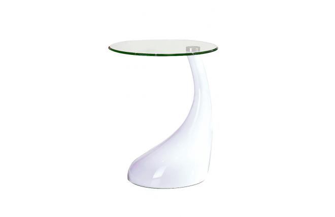 Design Beistelltisch COURBELLA - wei&szlig;