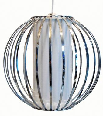 Design H&auml;ngelampe verchromt BORGSON 